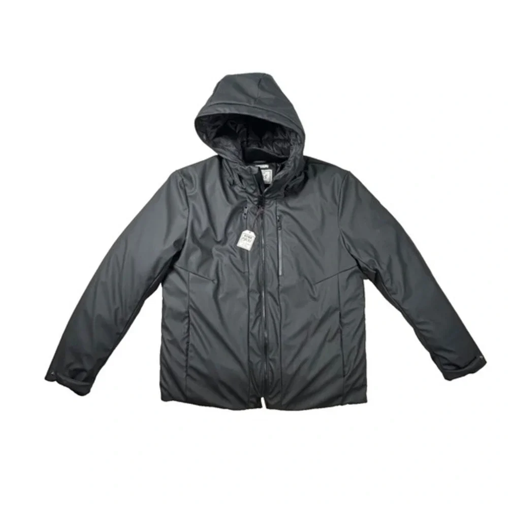 Jos A Bank Jacket Mens 2xl‎ Tailored Fit Soft Shell Hooded Full Zip Lined Puffy
